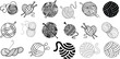 © Arafat - Knitting, crochet essentials vector illustration. yarn balls, knitting needles, crochet hooks. Perfect for crafting, knitting, and crocheting projects. Ideal for textile, embroidery, needlework themes