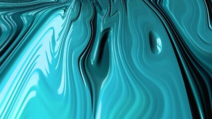 Wall Mural - luxury blue liquid color flow on black marble texture. modern loop able background animation