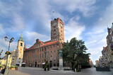 Fototapeta Nowy Jork - Toruń's Gothic town hall at daylight