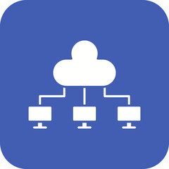 Poster - Cloud Computing Line Color Icon