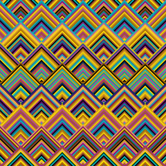 Leinwandbilder - Seamless vector pattern. Tile herringbone geometric pattern . Natural khaki colors. Regular herringbone tile..