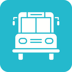 Sticker - School Bus Line Color Icon