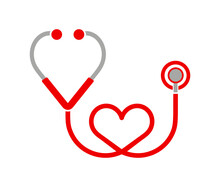 Symbol Zdrowia I Medycyny, Stetoskop I Serce
