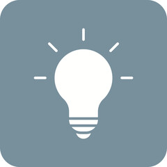 Poster - Lightbulb Line Color Icon