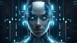 © ZayNyi - Beautiful female robot with artificial intelligence