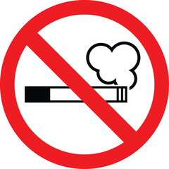 Wall Mural - no smoking sign vector