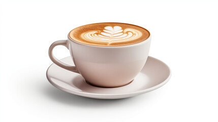 Cup of Coffee on an Isolated White Background