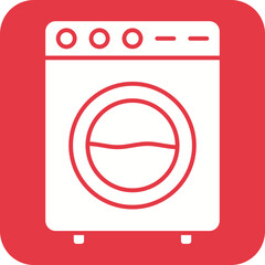 Poster - Washing Machine Line Color Icon