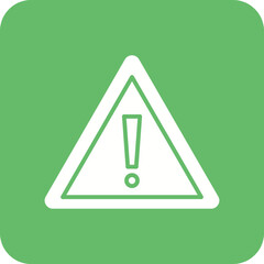 Wall Mural - Warning Line Color Icon