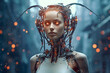 © fadi - Beautiful synthetic cyborg woman