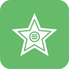 Walk of Fame Line Color Icon