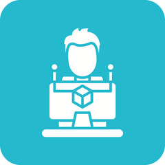 Software Developer Line Color Icon