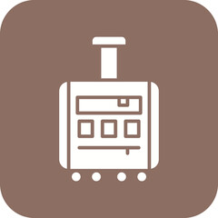 Poster - Luggage Line Color Icon