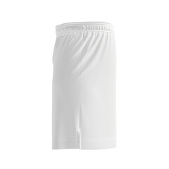 a blank soccer shorts image isolated on a white background