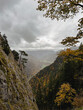 Ausblick von einem Berg in Bayern Deutschland ins Tal