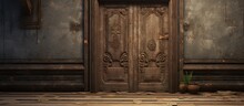 Classic Door For Beautiful Houses Generative AI