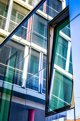 Canvas Print - typical windows at a modern office building