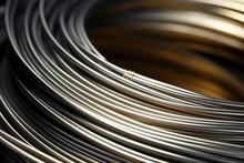 Silver Colored Metal Wire Coil