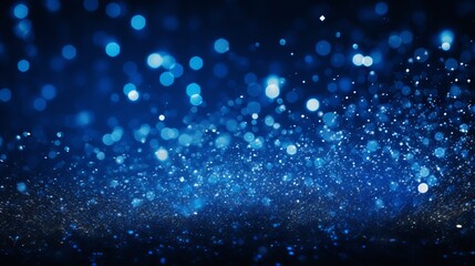 blue sparkles background.