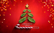 © Romolo Tavani - Christmas Loading Concept - Tree On Red With Progress Bar And Bokeh Lights