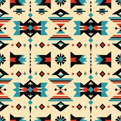 Aufkleber - Native American Pueblo Designs Pattern