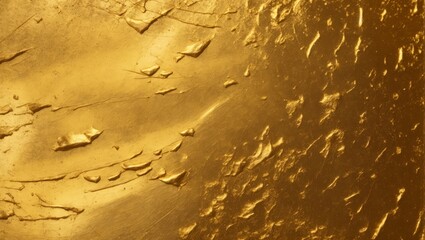 Canvas Print - Rough golden background, shiny golden texture