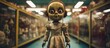 In the vintage toy shop a cute and adorable doll with a spooky and creepy appearance caught my eye With its horizontal gaze and centered face this classic yet possessed toy had a demonic an