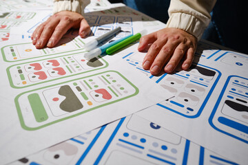 ux mobile application wireframe. sketch, prototype, framework, layout future app design project. ui/