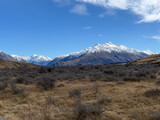 Fototapeta Tęcza - Mount Sunday, Home of Edoras in the movie The Lord of the Rings in Hakatere Conservation park