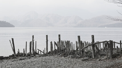 Poster - Broken Pier Lake Chuzenji