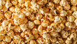 dessert background of heap popcorns, for popcorn sellers, food and drink concept, cinema snack concept, food background concept, party cinema concept, top view