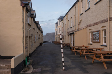 Narrow street of a fishing village