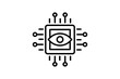 © sobahus surur - computer vision icon. icon related to device, artificial intelligence. line icon style. simple vector design editable
