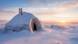 Inuit House Igloo Photography in Winter Landscape Photography