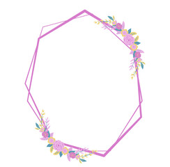 Sticker - award floral frame