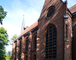 Sticker - Historical Church in the Town Wietzendorf, Lower Saxony