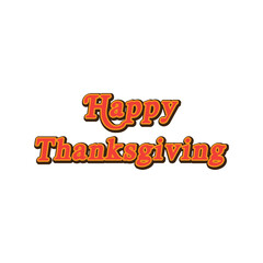 Canvas Print - thanksgiving icon vector