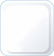 © Doremy - Colored square button. Teal background. Square glossy keys. Blank shiny colored button.