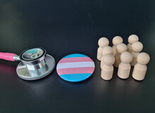 LGBT Symbol, Stethoscope With Rainbow Ribbon, Rights And Gender Equalit