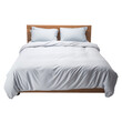 Image of bed and blanket isolated on a transparent background