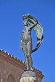 Fototapeta  - Fano, piazza XX settembre Statua della Fortuna - Ancona, Marche