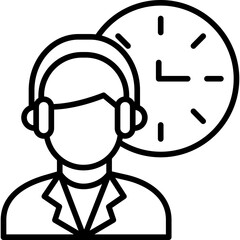 Sticker - Business Hours Icon