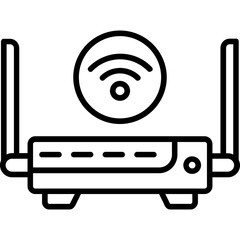 Sticker - Wifi Router Icon