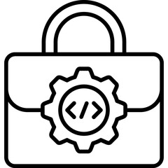 Poster - Office bag Icon