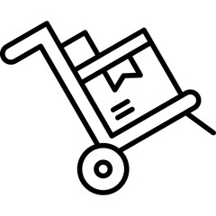 Wall Mural - Delivery Cart Icon