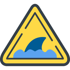 Wall Mural - Shark Sign Icon