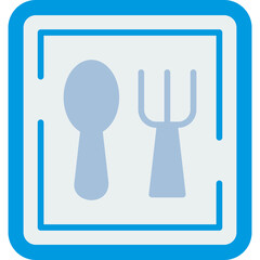 Sticker - Restaurant Sign Icon