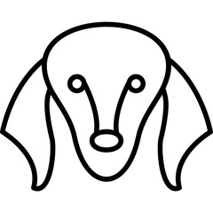 Wall Mural - Saluki Icon