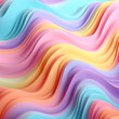 3d wave colorful pastel background