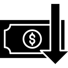 Sticker - Money Loss Icon